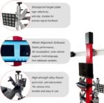 Wheel Alignment Machine 3D Wheel Aligner, 12~24 inch Rim Diameter, Database Supports Over 60,000+ Models, 0.1mm/0.01° High-Precision Tire Wheel Aligning Machine AC110V - Image 4