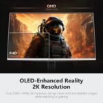 INNOCN 27" QD-OLED 2K QHD 2560 x 1440P 280Hz 240Hz PC Computer Gaming Console Monitor, 0.03ms, HDR400, HDMI, DisplayPort, Built-in Speaker, Height Pivot Adjustable Stand - 2780s - Image 3