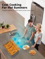 Nuwave Bravo XL Pro Air Fryer Toaster Oven, Improved 100% Super Convection, Quicker & Crispier Results, 100 Presets, Multi-Layer Even Cooking, 50-500F, Smart Probe, PFAS Free, 30QT, Stainless Steel - Image 8