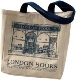 BXCNCKD Vintage London Bookstore Canvas Bag Women's One Shoulder Tote Bag Large Capacity Shopping Bag