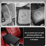 Auto Armrest Cushion Pads for Bentley Bentayga EWB(2020-) Accessories Car Centre Console Armrest Pad Durable Material and Easy to Clean-is Waterproof and Anti-Scratch - Image 2