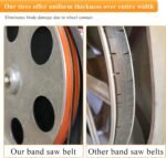 Upgrade Band Saw Urethane Tires - 14" x 1" x .095" (2 Pack) Compatible with Jet, Grizzly, and Powermatic Band Saws - Image 4