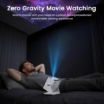 Mini Smart Projector, 1500 ANSI Portable Projector with WiFi and Bluetooth, HAPPRUN 4K Full HD Home Theater with 270° Stand, Dolby Sound, Built-in Apps,Compatible with Phone & PC, Indoor & Outdoor Use - Image 5