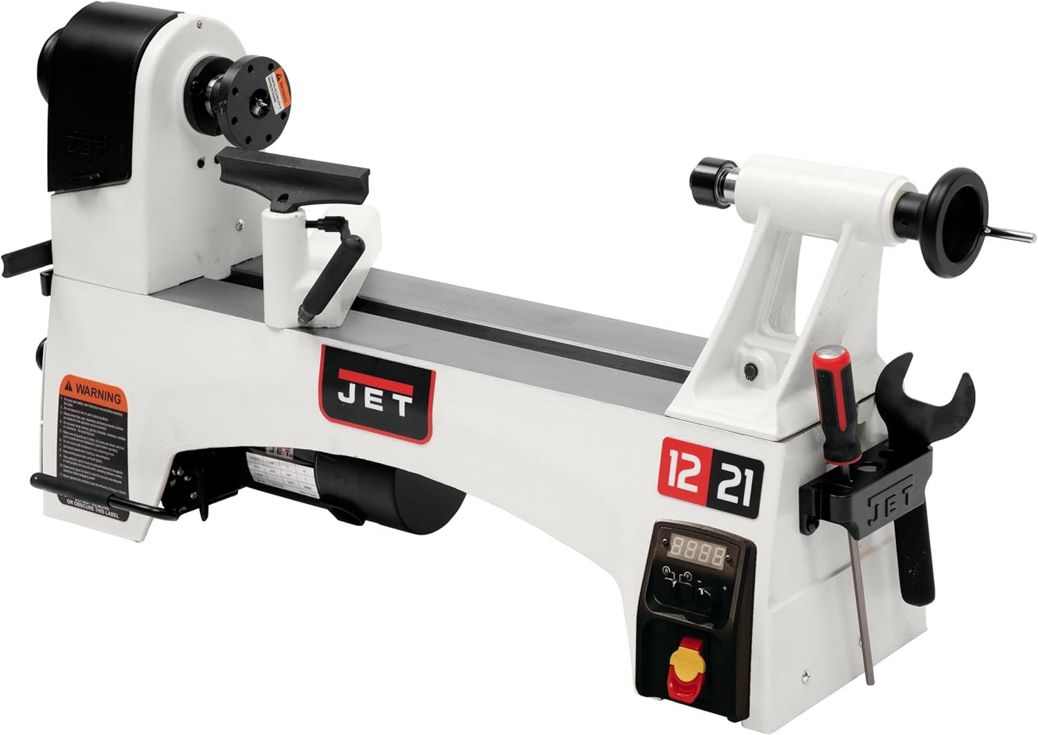 71ts63LXGqL._AC_SL1500_.jpg JET 12" x 21" Variable-Speed Woodworking Lathe, 1 HP, 115V 1Ph (JWL-1221VS) - Image 1