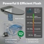 Casta Diva Smart Toilet with Bidet Built in, Auto Open/Close Lid,1000g MaP Flush, Heated Seat & Foam Dispenser, Foot Sensor Auto Flush, Blackout Flush, Bidet Toilet with Tank Built in (CD-K030PRO) - Image 2