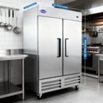 54" W Commercial Freezer with 2 door Stainless Steel 49 Cu. Ft Reach-in Freezer Auto-Defrost Fan Cooling Freezer for Restaurant, Commercial Kitchen, Shop, ETL Certification -10℉ - Image 7
