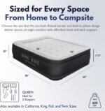 King Koil Luxury Air Mattress Queen with Built in Pump, Integrated Premium Pillow Inflatable Airbed for Guests, Camping & Home (Manufacturer Warranty) - Image 2