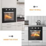 AMZCHEF Wall Ovens 24 inch Electric: 2800w Single Wall Oven with 6 Cooking Modes, 2.72 Cu.Ft. Electric Wall Oven, Convection Oven with Mechanical Knobs Control, Black - Image 7