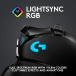 Logitech G502 Lightspeed Wireless Gaming Mouse with Hero 25K Sensor, PowerPlay Compatible, Tunable Weights and Lightsync RGB - Black - Image 8