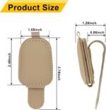 Yuoyar Sunglass Holder for Car, Magnetic Leather Sunglasses Holder and Ticket Card Clip, Car Visor Accessories, 2 Packs (Beige) - Image 7
