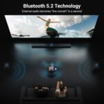 Projector 4K with WiFi and Bluetooth [2000 ANSI/AI Auto Focus/Official Licensed Apps], Outdoor Movie Projector with Smart TV OS 2.0 & Dolby, HAPPRUN Home Theater Projector for Indoor/Outdoor Use - Image 6
