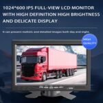 9 Inch Truck Backup Camera System for Tesla Cybertruck Tri Motor AWD 2022–2025, AHD Night Vision Rear View Camera with IPS Monitor, Reverse Camera Kit for Semi Truck, RV, Trailer, Bus - Image 5