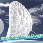 2 Pairs 4D Cloud Technology Insole - Super Soft Comfort Insoles, Soft Foot Protection Cloud Feeling Insole, U-Shape Memory Foam Insoles (Black, Men: US 8-11) - Image 2