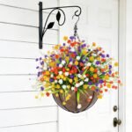 TURNMEON 20 Bundles Artificial Flowers for Outdoors, Artificial Fake Plants UV Resistant Outdoor Faux Plants Cemetery Flowers Plastic Greenery for Gardens Porch Home Summer Spring Decor 580 Heads - Image 4