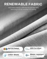 Aluminum Outdoor Patio Furniture Set, 4 Piece Oversized Patio Conversation Sets Widened Armrest & Ultra-Thick Cushions, Heavy Duty Modern Sectional Furniture for Backyard, Porch, Gray - Image 7