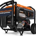 Generac 10,000 Starting Watt Portable Gas Generator - Electric Start - Home Backup or RV Ready - Heavy Duty Frame - Quiet, Long Runtime, Emergency Power - 49-State Compliant