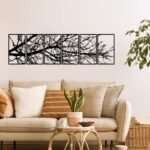 Rajukit Large Metal Wall Art Sculpture,Tree of Life Design,Rust-Resistant Indoor/Outdoor Wall Decor for Living Room,Bedroom,Hallway,Modern Home Decor - Image 4