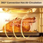 CIARRA 8-in-1 Air Fryer Steam Oven Countertop, 13QT Mini Toaster Oven with Steam, Rapid Steam, Air Fry, Vapor Bake, Steam Clean, Bake, Dried, Ferment, White - Image 2