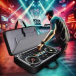 SNIGJAT DJ Controller Case for DDJ-FLX10/ DDJ-GRV6/ REV5/ REV7/ FLX6/ 1000, Padded Large DJ Controller Bag with 17.3" Laptop Compartment, Gig Bag with Multi- Pocket and Adjustable Shoulder Strap - Image 7