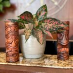 Things2Die4 Set of 2 Natural Standing Tiki Totems, 8-Inch Hand-Carved Wooden Statues, Polynesian Tribal Decor, Rustic Brown Finish, Indoor Display, Eclectic Island Home Accent - Image 6