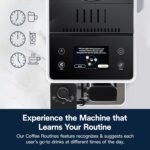 De'Longhi Rivelia Automatic Espresso Machine with Grinder & Milk Frother – All-in-One Coffee Maker, Hot & Iced Latte, Cappuccino, Bean Switch System, Burr Grinder, Compact Italian Design, White - Image 10