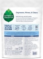 Seventh Generation Triple Action Clean Automatic Dishwasher Detergent Packs with Bio-Enzyme Power, Free & Clear, Fights 48-hour Stuck-on Food, 54 count - Image 2