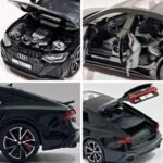 Toy car 1/32 Audi RS7 Sportback Performance Metal Model Car Pull Back Car Toys with Light and Sound Toys Car Collectible Model for Boy (Black) - Image 4