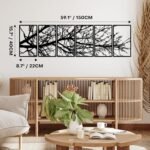 Rajukit Large Metal Wall Art Sculpture,Tree of Life Design,Rust-Resistant Indoor/Outdoor Wall Decor for Living Room,Bedroom,Hallway,Modern Home Decor - Image 2