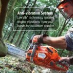 Husqvarna 555 Gas Chainsaw, 60-cc 4.16-HP 2-Cycle X-Torq Engine, 24 Inch Chainsaw with X-Cut Chain, For Felling, Limbing and Bucking Small and Midsize Trees - Image 5