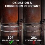 12 inch Stainless Steel Cable Zip Ties 100Pack 304 Metal Cable Ties with 270lbs Tensile Strength Heavy Duty Zip Ties for Farms Pipes Roofs Workshop Outdoor Fence Use - Image 5