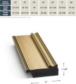 Champagne 55" Premiere Deco TV Frame - Compatible ONLY with Samsung The Frame TVs (Fits 2021-2026, LS03A, LS03B, LS03C, LS03D, LS03FA) - Image 7