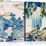 2Pcs Framed Landscape waterfall Japanese Ukiyo-e Wall Art Decor Canvas Print Picture Traditional Woodblock Print Style Poster Gallery Bedroom Living Room Office 12x16 Inch Ready to Hang