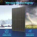 JJN Bifacial 400 Watt Solar Panel, N-Type 16BB 400W Solar Panels, 25% High Efficiency Monocrystalline Solar Module for 12V/24V/48V PV System for Homes Rooftop Farm RV and Off-Grid Applications - Image 6