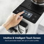 De'Longhi Rivelia Automatic Espresso Machine with Grinder & Milk Frother – All-in-One Coffee Maker, Hot & Iced Latte, Cappuccino, Bean Switch System, Burr Grinder, Compact Italian Design, White - Image 8