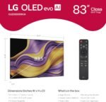 LG 83-Inch Class OLED evo AI 4K G5 Series Smart TV w/Dolby Atmos, Dolby Vision, HDR10, AI Super Upscaling 4K, Filmmaker Mode, Wow Orchestra, Alexa Built-in (OLED83G5WUA, 2025) - Image 4