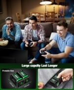 DINOSTRIKE 2X 6200mWh Battery Pack Compatible with Xbox Controller Fast Charging Rechargeable USB Charger Station Games for Xbox 360 - Image 7