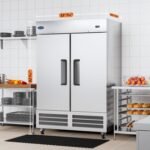 54" W Commercial Refrigerator with 2 door Stainless Steel 49 Cu. Ft Reach-in Refrigerator 6 Adjustable shelves Fan Cooling Fridge for Restaurant, Commercial Kitchen, Shop, ETL Certification - Image 3