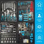 Arcwares 799pcs Aluminum Trolley Case Tool Set Silver, House Repair Kit Set, Household Hand Tool Set, with Tool Belt - Image 2