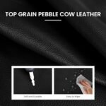 befen Genuine Leather Slouchy Hobo Purses for Women, Top Grain Real Leather Tote Handbags Shoulder Satchel with Tassel Ribbon - Image 3