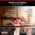 RIDGID 72553 Model RP 115 Mini Press Tool and Battery Kit with 1/2" to 3/4" ProPress Press Tool Jaws, 2V Li/Ion Battery, 12V Charger, and Carrying Case , Red - Image 4