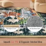 RUGSURE Washable Area Rugs - Perfect for Living Room, Bedroom, Kids Room, Nursery - Stain & Water Resistant Non-Slip, Pet & Child Friendly, Vintage Tribal Area Rugs (Green, 8' x 10') - Image 3