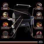 Traeger Ironwood 885 Wood Pellet Grill and Smoker, WiFi Pellet Smoker Grill with Super Smoke Mode, D2 Controller, Large 885 sq. in. Cooking Area, Outdoor BBQ Electric Pellet Smoker, TFB89BLFC - Image 4