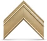 Champagne 55" Premiere Deco TV Frame - Compatible ONLY with Samsung The Frame TVs (Fits 2021-2026, LS03A, LS03B, LS03C, LS03D, LS03FA) - Image 3