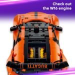 LEGO Technic Bugatti Chiron Pur Sport Hypercar Building Toy for Boys & Girls - Sports Car Toy W/Realistic Steering & Engine for Kids & Racing Fans, Ages 9+ - Gift Idea for Birthdays - 42222 - Image 4