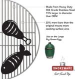 SMOKEWARE Stainless Steel Grill Grate – Compatible with Large Big Green Egg, Heavy Duty Gauge, 18 inches - Image 2