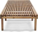 GDFStudio Outdoor Wooden Chaise Lounge, Set of 2 with Teak Finish - Image 8