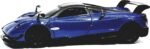 KiNSMART - 2016 Pagani Huayra BC 5" 1:38 Scale Die Cast Metal Model Toy Car w/Pullback Action (Blue) - Image 2