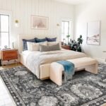 RUGSURE Washable Area Rugs - Perfect for Living Room, Bedroom, Kids Room, Nursery - Stain & Water Resistant Non-Slip, Pet & Child Friendly, Vintage Tribal Area Rugs (Grey, 8' x 10') - Image 6