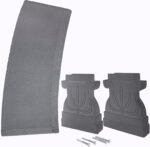 Arcadia Garden Products BE02 Fiberclay Garden, Outdoor Bench, Patio Seating for Front Porch Park Outside Furniture Decor, Gray - Image 5