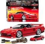 Hot Wheels 1/16 Honda Acura NSX 1990 Building Kit, 876 Pieces, Includes 1/64 Mini Car, Hot Wheels Mattel - Image 2